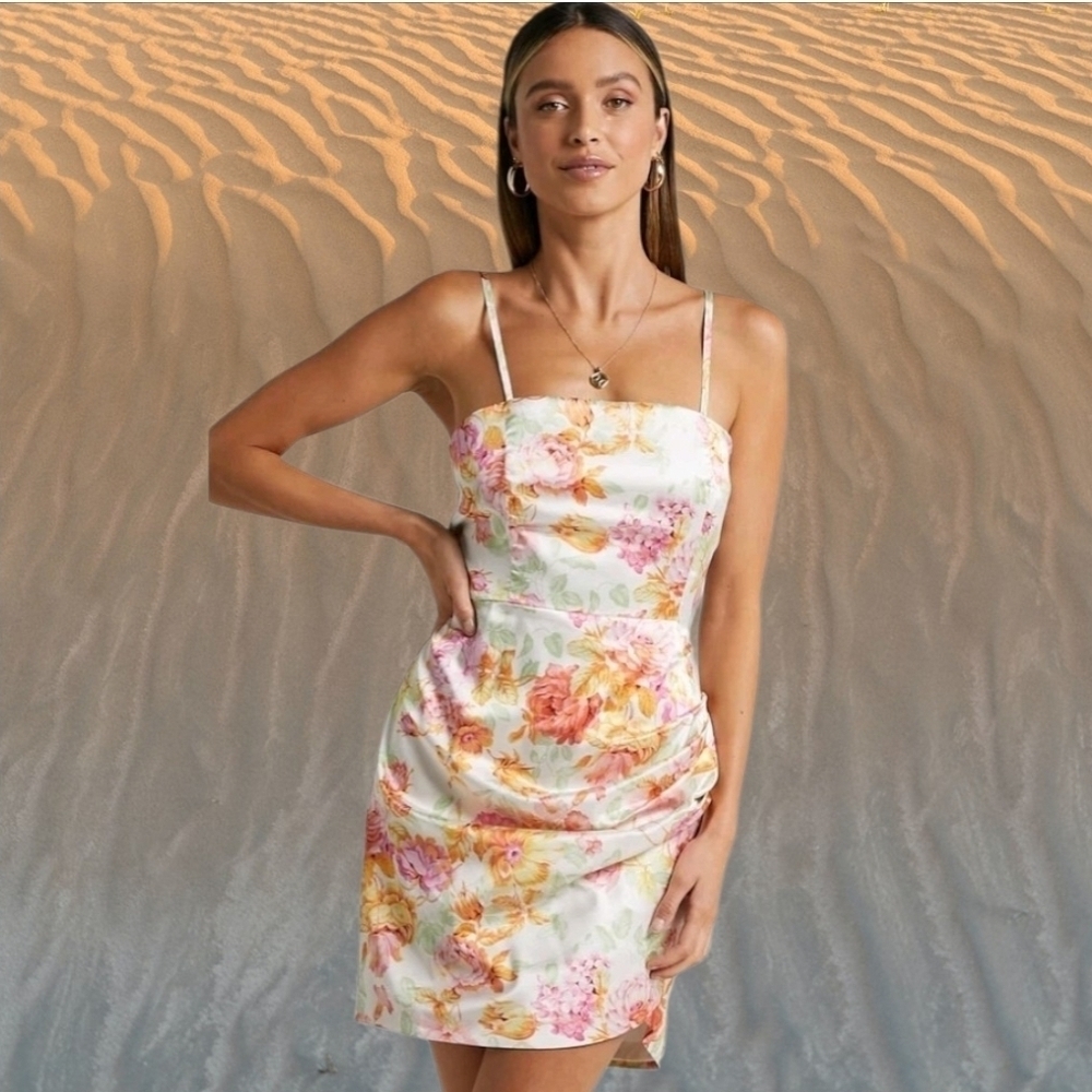 NWT Showpo. Floral Elbereth Mini       Dress ~sz 6